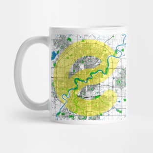 Edmonton Street, River and Park Map Mug